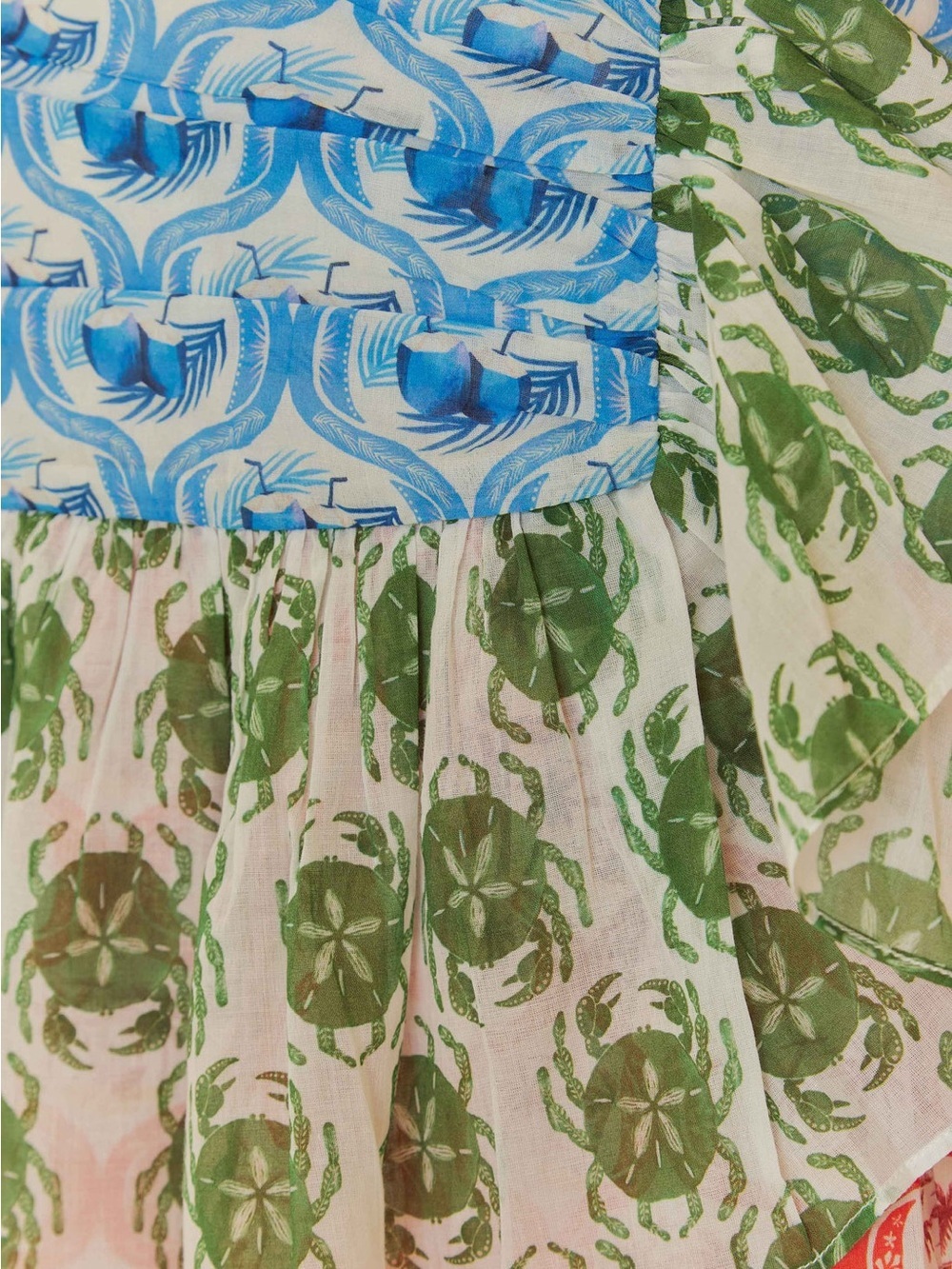NWT Farm Rio Stamp Mix Ruffle Mini Skirt S - Picture 4 of 7